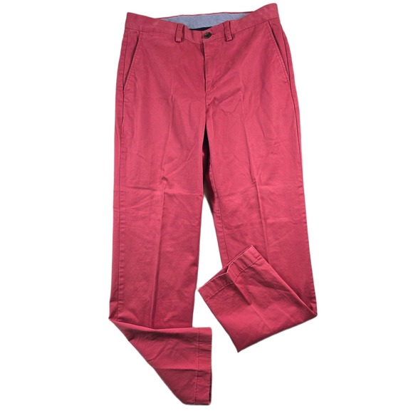 Brooks Brothers Other - Brooks Brothers Chinos Men 33x31 Red Cotton Stretch Clark Fit Pants